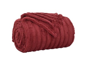 Plaid canapé bordeaux 150x130 cm 0.51 kg polaire