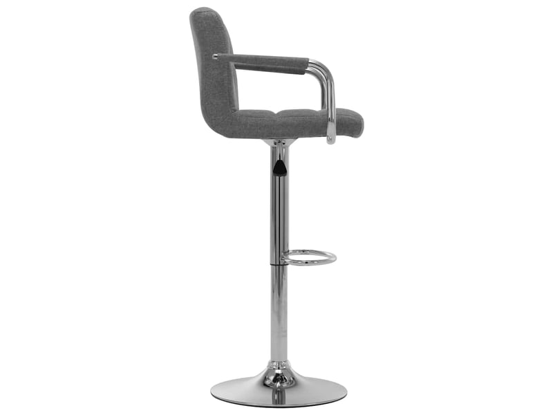 Tabouret de bar, chaise de bar gris clair tissu shl88819  - Conforama C