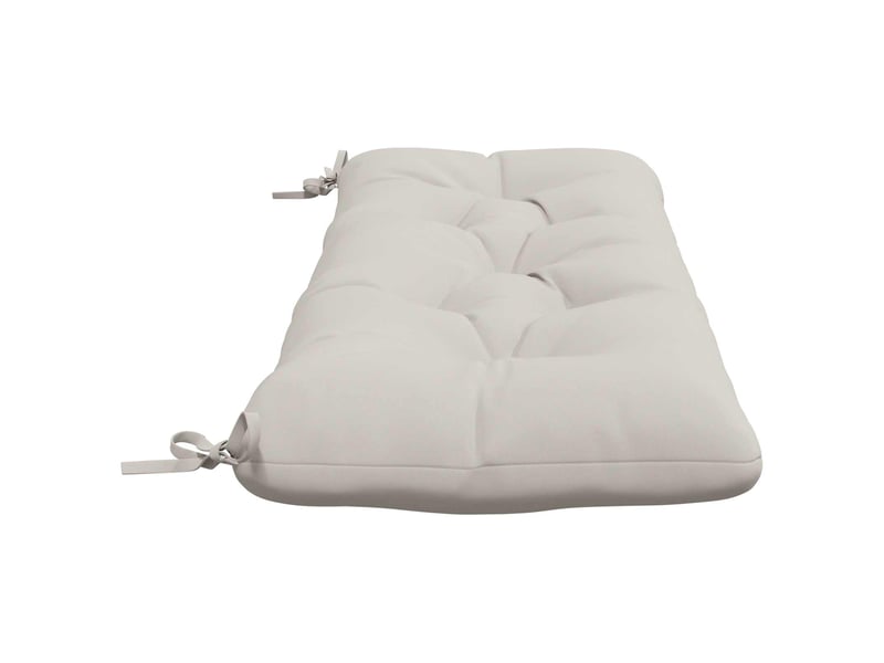 Lot de 2 coussins de banc, coussins d'assise vianen 100 % polyester blanc cf57633 - Conforama D
