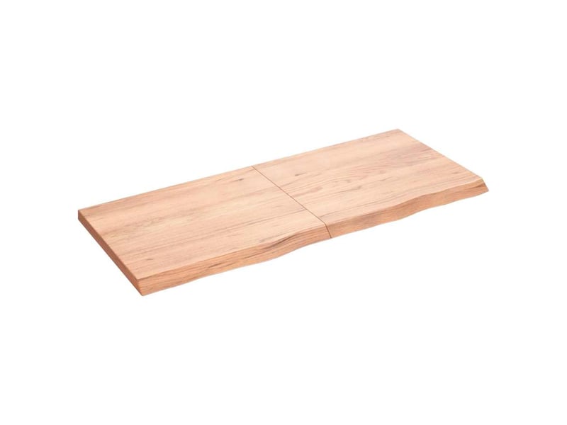  Comptoir de salle de bain, plan de travail marron 120x50x(2-4) cm bois traité cf65787  - Conforama A