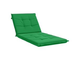 Coussin de transat, coussin pour bain de soleil gemert 100 % polyester vert 190 x 80 x 9 cm cf56214