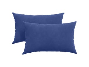Lot de 2 coussins de canapé, coussins décoratifs bleu police 50 x 30 cm cf59019