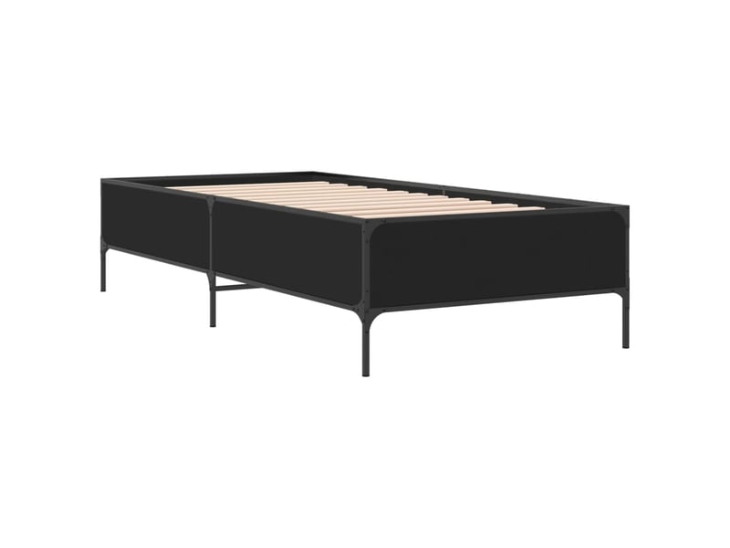  Lit simple- lit adulte -  cadre de lit sans matelas noir 100x200 cm  - Conforama B