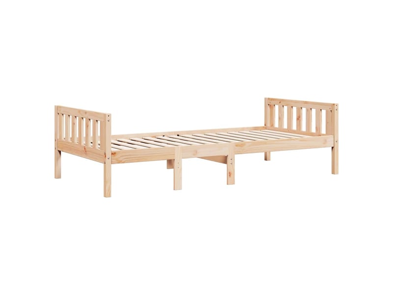  Lit pour enfants - lit jeune sans matelas 90x190 cm bois de pin massif  - Conforama C