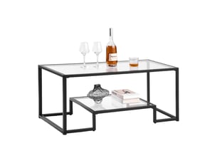 Table basse rectangulaire coloris noir VEVOR ZH629 - 51 cmx100 cm