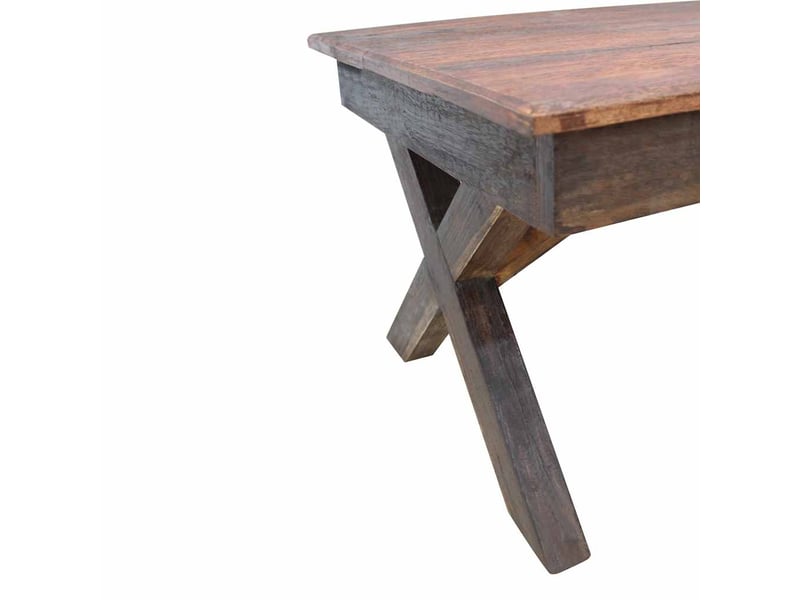  Table basse - table de salon - table à thé bois de récupération mélangé 110x60x45 cm  - Conforama D
