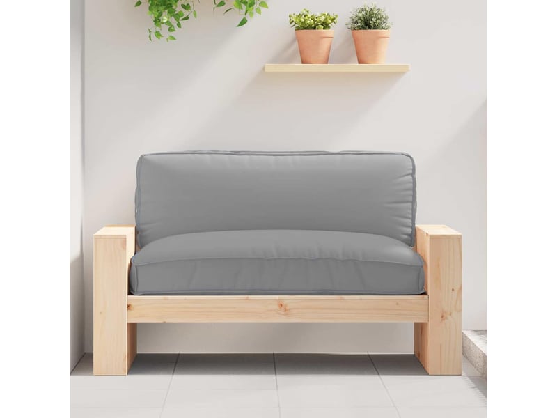  Coussin d'assise, coussin pour chaisecanapé tissu oxford gris 120 x 80 x 12 cm cf56663  - Conforama B