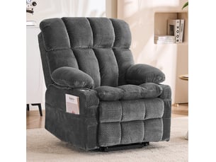 Fauteuil relax électrique  <strong>MIVRAY </strong> Tissu gris