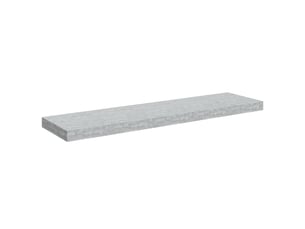 Étagère flottante, étagère murale gris béton 90x23,5x3,8 cm mdf cf42312