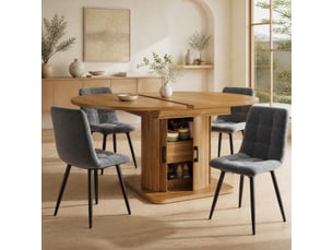 Ensemble table ovale  4 chaise(s)  <strong>STILVORA</strong> <strong></strong> 