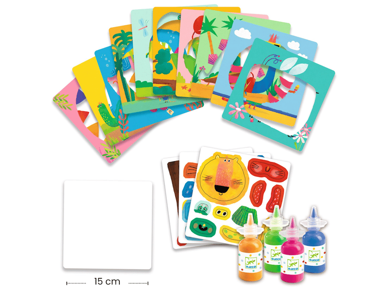  Peinture à doigt - animaux foufous- djeco DJ00963 - Conforama B