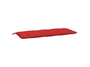 Coussin de banc de jardin, coussin d'assise rouge 120x50x7 cm tissu oxford cf52798
