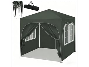 Gazebo extérieur pliable, tente événementielle, pavillon de jardin, abri terrasse élégant