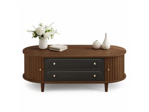Table basse capsule coloris bicolore LPOSPI - 50 cmx100 cm