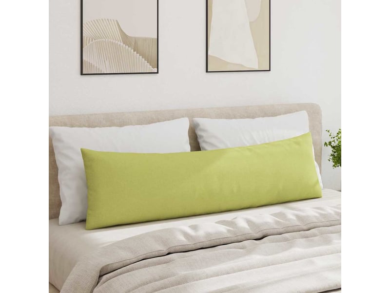  Lot de 2 coussins de canapé, coussins décoratifs tissu vert clair 145 x 40 cm cf58972  - Conforama D