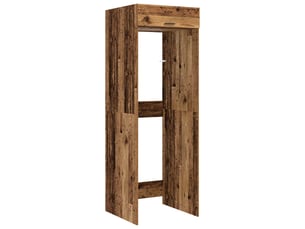 Armoire pour machine à laver bois ancien 67,5x68x200 cm