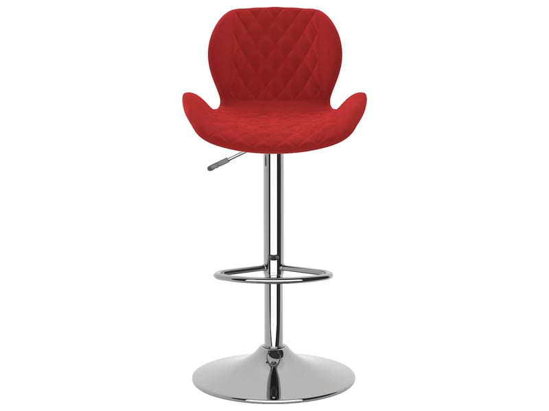  Lot de 2 tabouret de bar, chaise de bar rouge bordeaux velours shl85356  - Conforama D