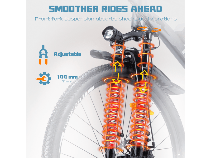 Vélo électrique twofish tf01, 36v 250w 15ah, 26 tout-terrain, noir&rouge - Conforama E