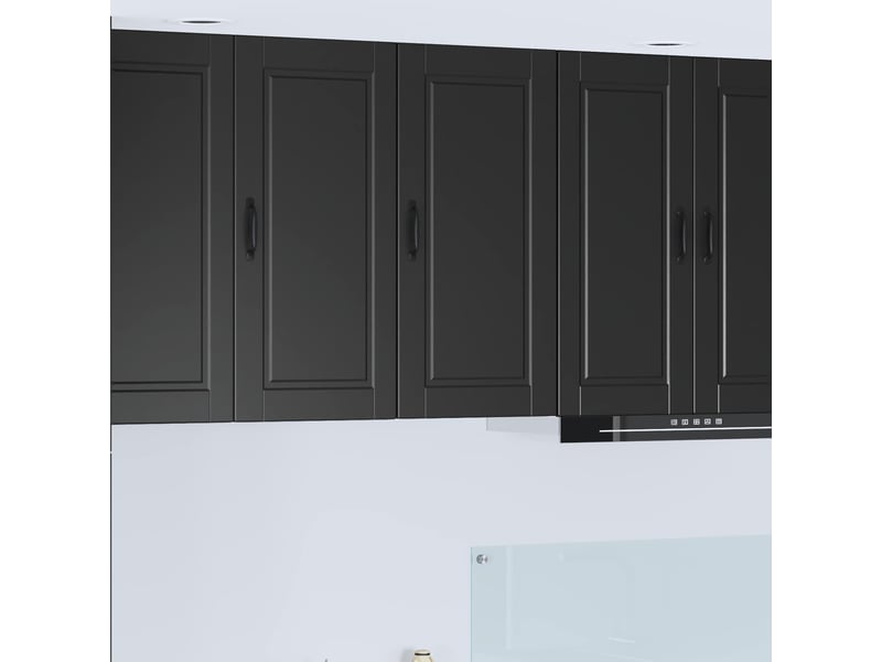  Meuble mural de cuisine, armoire de cuisine noir 40x31x80cm bois d'ingénierie shl4046  - Conforama B