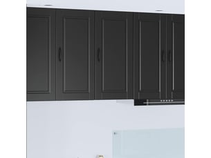 Meuble mural de cuisine, armoire de cuisine noir 40x31x80cm bois d'ingénierie shl4046