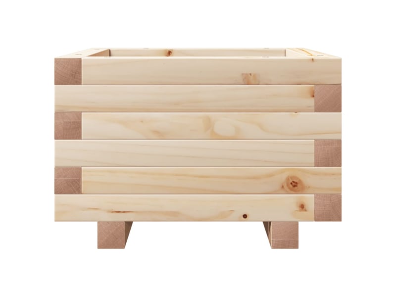  Jardinière - bac à fleurs 40x40x26,5 cm bois de pin massif  - Conforama E