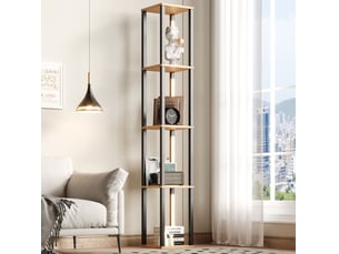 Bibliotheque coloris  bicolore 4 étagère(s) <strong>FLORAGRACE</strong> <strong></strong> - 26 cm x 165 cm