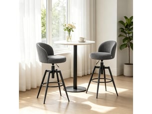 Tabourets de bar lot de 2 avec repose-pieds stable, chaises de comptoir modernes pour salle à manger