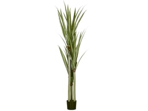 Plante artificielle yucca 17x17x190 cm 39 feuilles vert émeraude