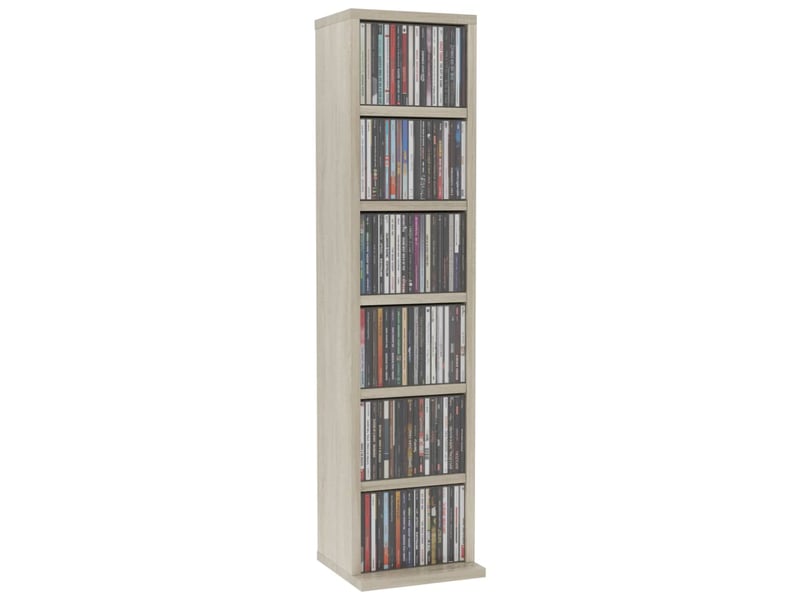  Petite bibliothèque, armoire à cd chêne sonoma 21x20x88 cm bois d'ingénierie  - Conforama C