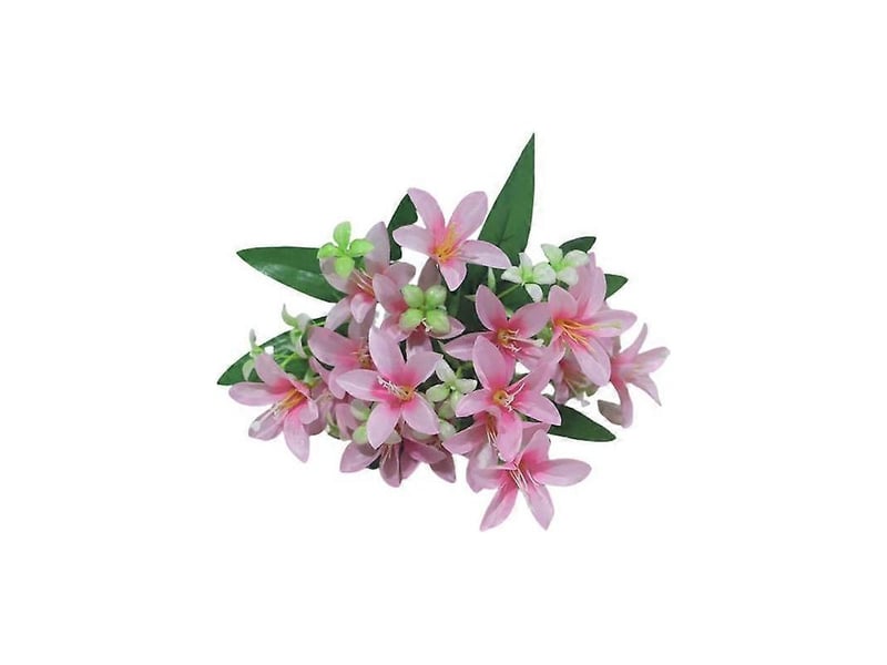  Fleur artificielle facile d'entretien, surface lisse, composition florale en soie synthétiquerose  - Conforama A