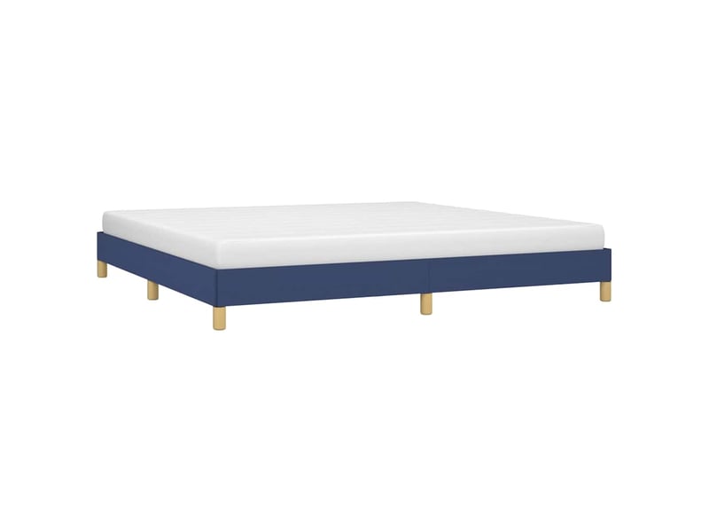  Lit double- lit adulte -  cadre de lit sans matelas bleu 200x200 cm tissu  - Conforama B