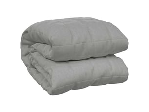 Couverture lestée adulte gris 200x200 cm 13 kg tissu shl2584