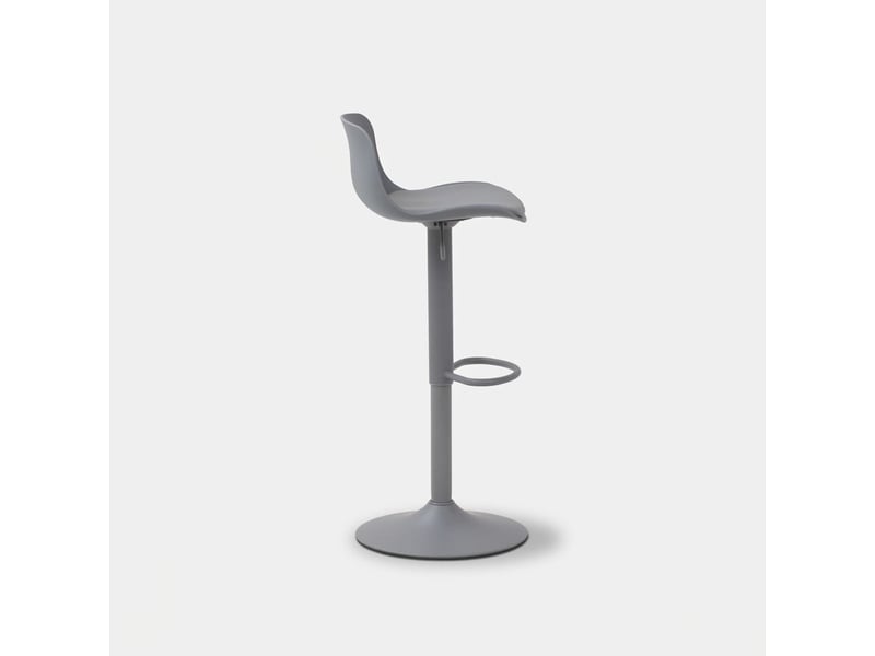  Lot de 2 tabourets de bar hauts pivotants et réglables samoa - gris  - Conforama D