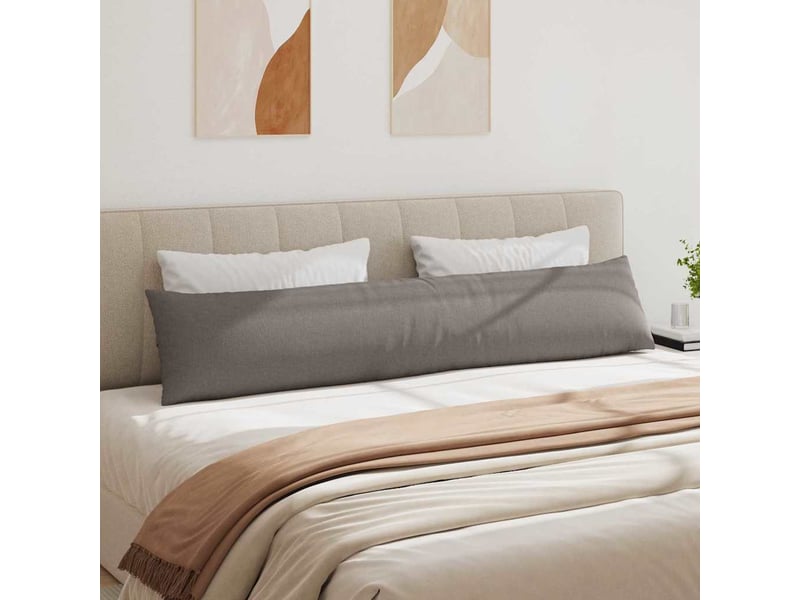  Lot de 2 coussins de canapé, coussins décoratifs tissu taupe 200 x 40 cm cf58955  - Conforama D