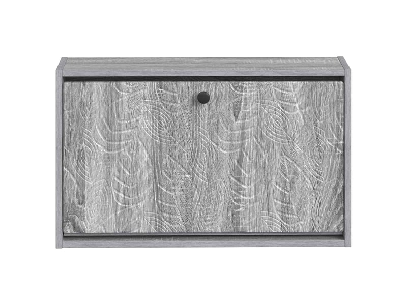  Meuble à chaussures mural, armoire à chaussures delft 71x17x43 cm sonoma gris  - Conforama D