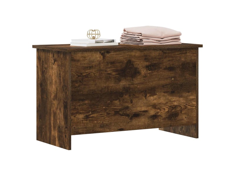  Coffre de rangement avec stockage chêne fumé 80x40x50 cm  - Conforama C