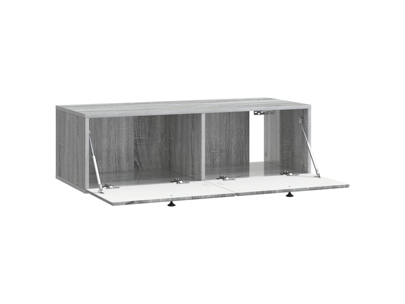 Meuble tv - banc tv - meuble de rangement mural 98 x 41 x 30 cm sonoma gris bois d'ingénierie  - Conforama E