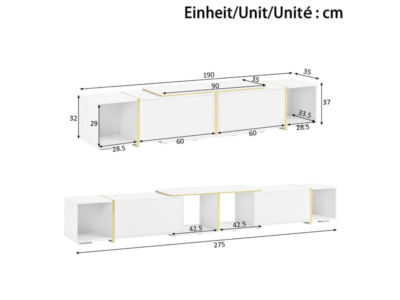  Lit double en tissu bouclé beige 180 x 200 cm avec sommier à lattes et tête de lit rembourrée  - Conforama C