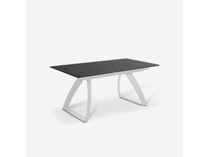 Table extensible en hpl jusqu'à 12 places 170270x90 grayson - noir