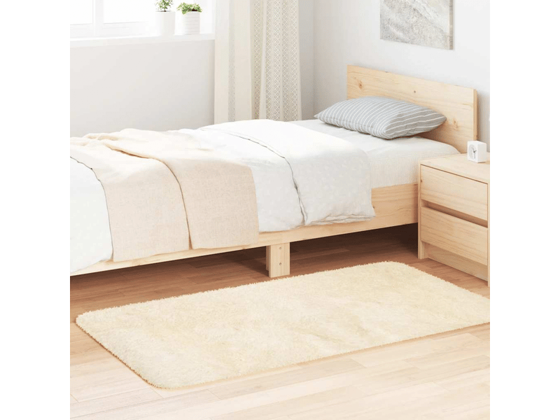  Tapis à poils longs couleur crème navarra 80x150 cm polyester - comfortxl 4102815 - Conforama B