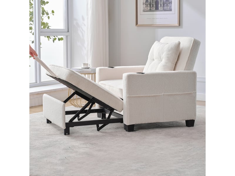  Canapé convertible, canapé-lit, porte-gobelets, 3 en 1, usb, pour salon et séjour, adapté à l'espace de vie  - Conforama D