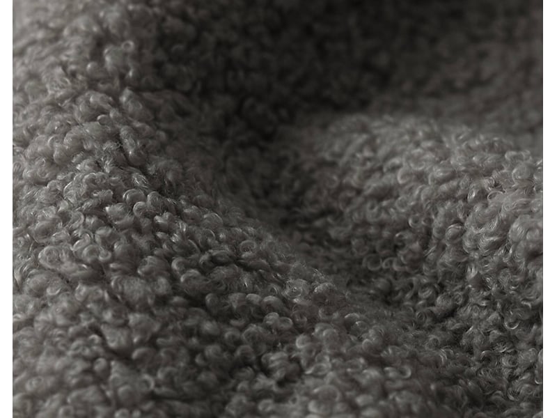  Lucien - canapé d'angle droit 4 places ouvert en tissu bouclette -  - gris LUCIEN - Conforama E