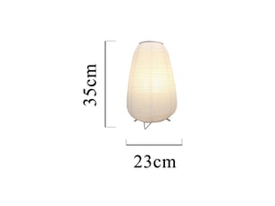 Lampe de table style japonais en papier de riz – lumière douce et chaleureuse, pour chevet, chambre et table