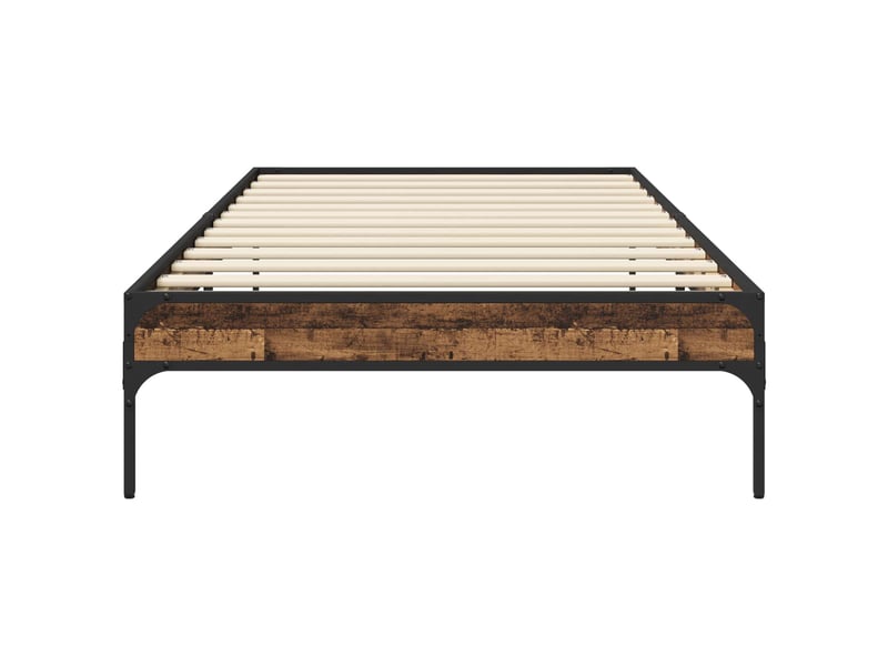  Lit simple- lit adulte -  cadre de lit bois ancien 80 x 200 cm bois d'ingénierie  - Conforama C