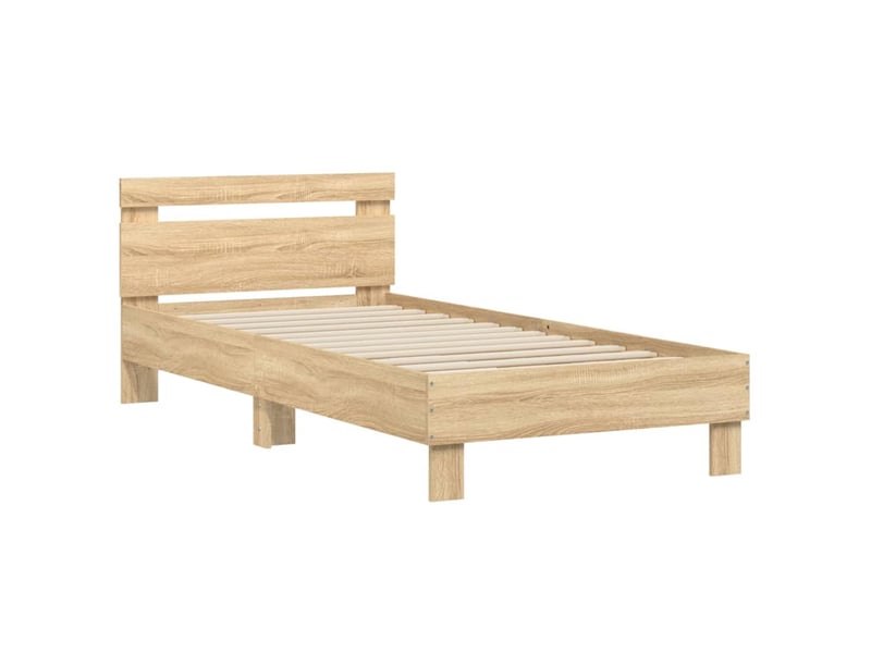  Lit simple- lit adulte -  cadre de lit sans matelas avec tête de lit 90x200 cm  - Conforama B