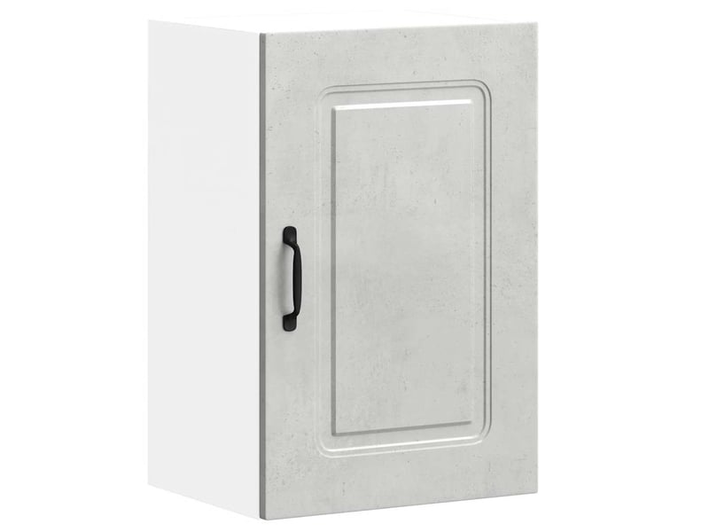  Meuble de rangement, armoire murale de cuisine kalmar gris béton bois d'ingénierie shl6340  - Conforama A