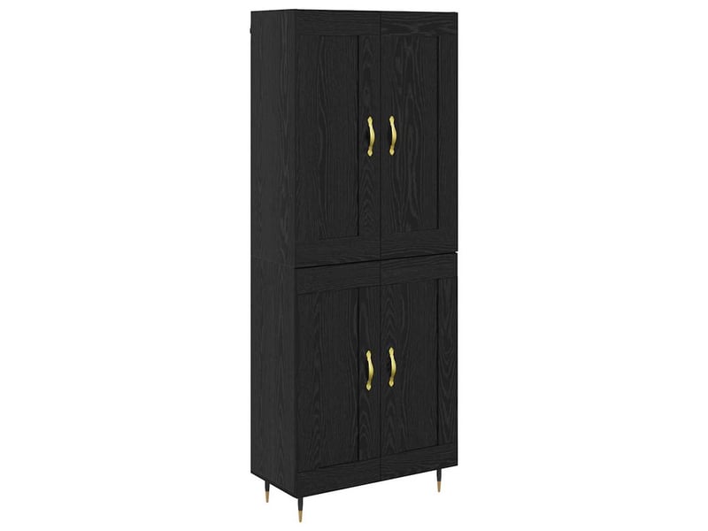  Buffet - haut armoire chêne noir 69,5 x 34 x 90 cm bois d'ingénierie  - Conforama A