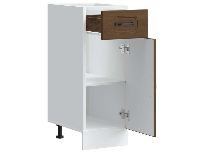 Meuble de rangement, armoire de cuisine kalmar chêne marron bois d'ingénierie shl870  - Conforama E