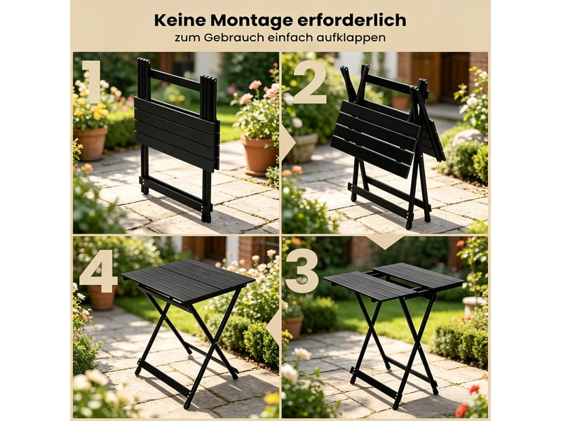 Table pliante pique-nique, table camping portable, table extérieure avec pieds antidérapants, marché - Conforama D