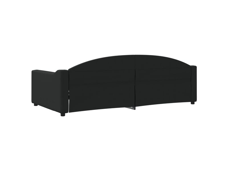  Lit simple- lit adulte -  lit de repos sans matelas noir 100x200 cm tissu  - Conforama D